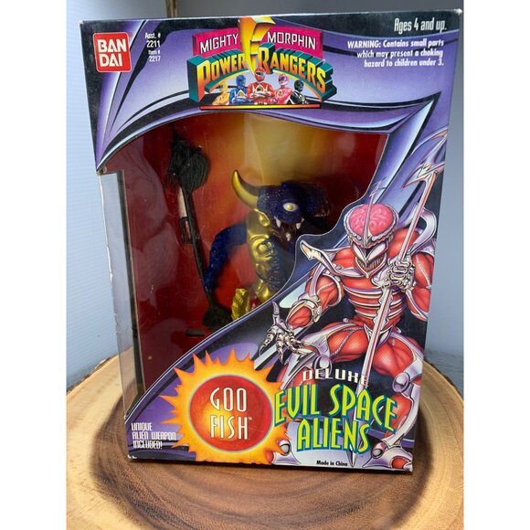 Mighty Morphin Power Rangers Deluxe Evil Space Aliens Goo Fish Figure 1994 Banda - Picture 7 of 8